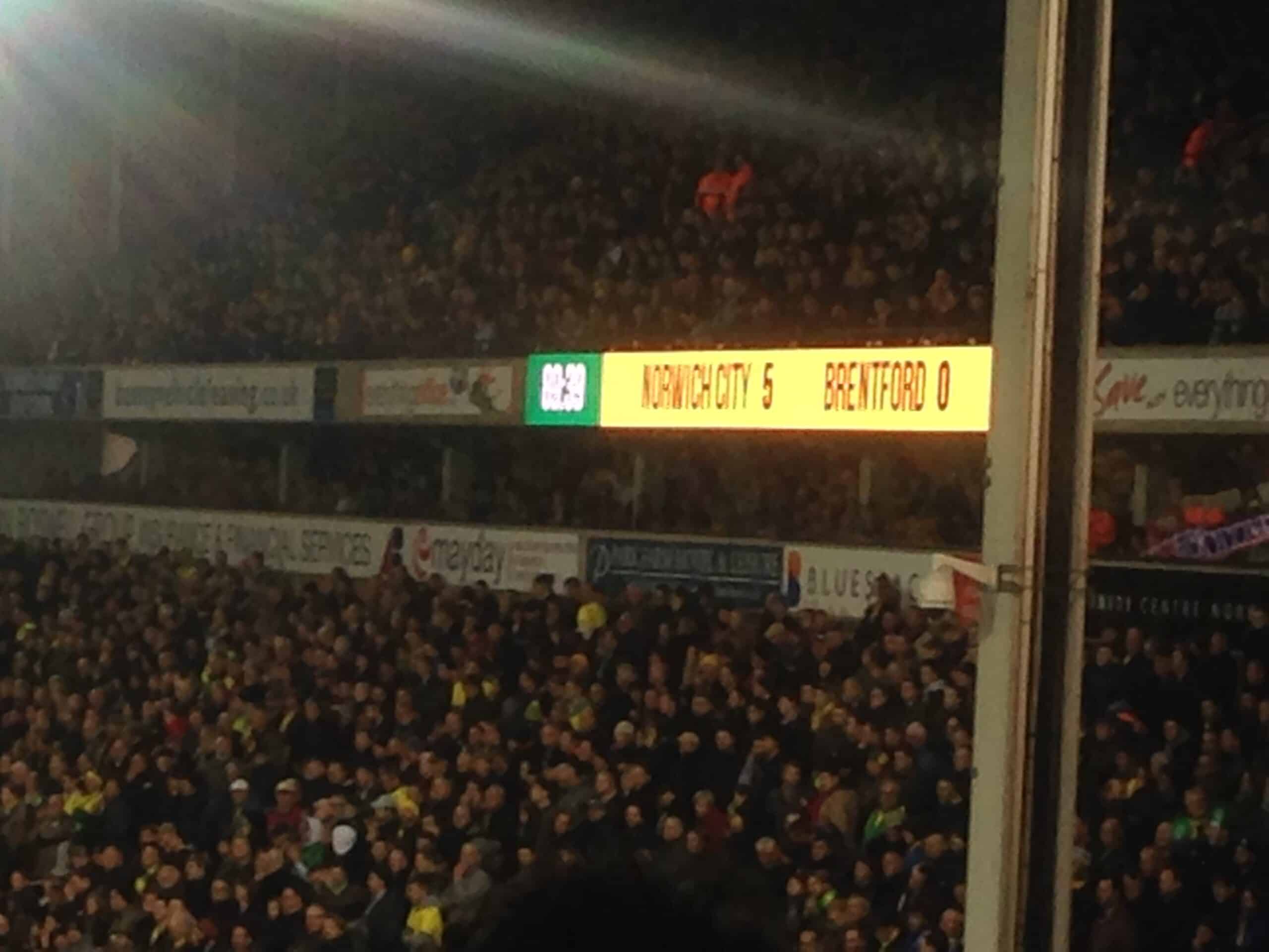 Humiliated Bees Hit For Five – Norwich City 5 Brentford 0 (VIDEO)